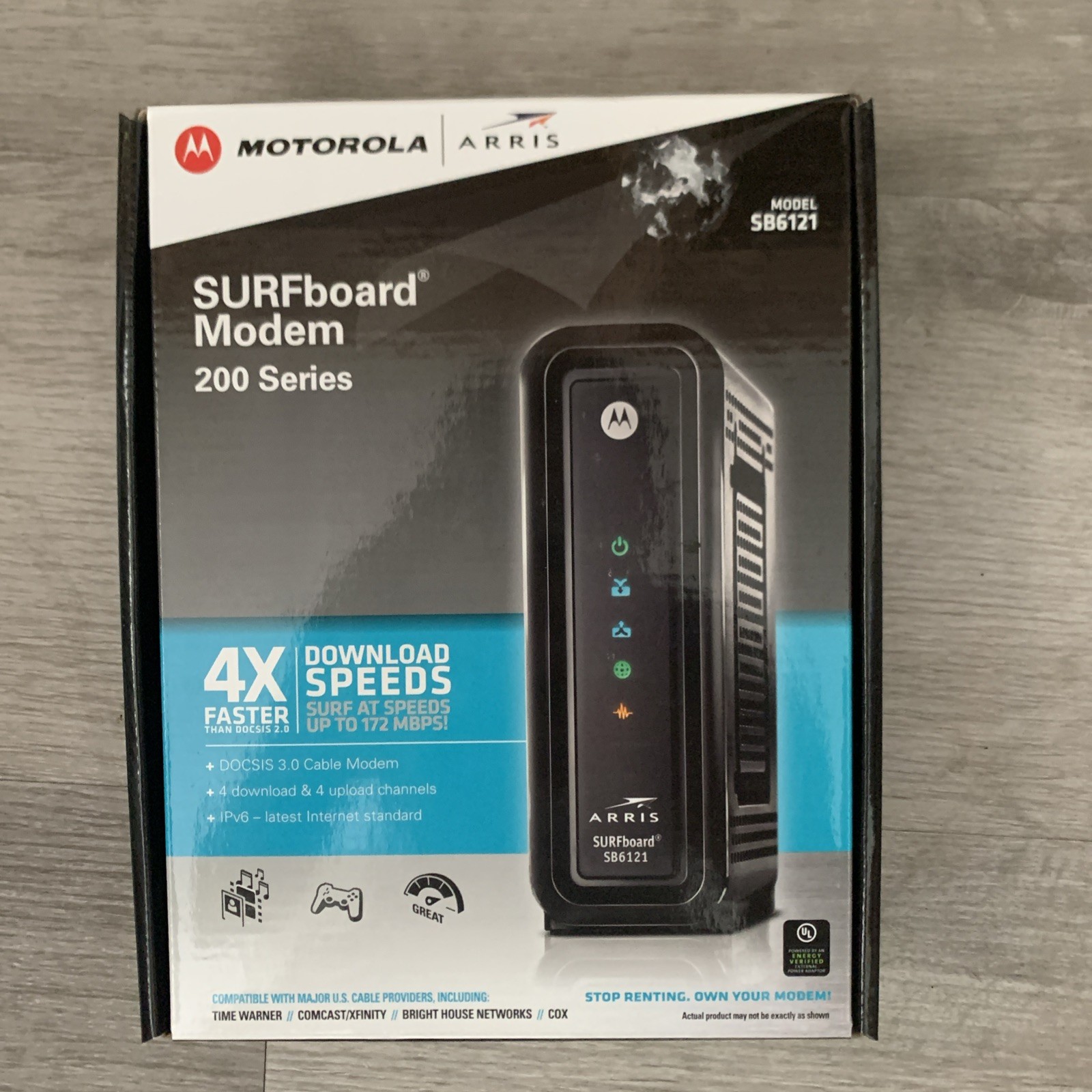 Motorola SURFboard Modem SB6121 Never Used Open Box + No AC Cord 575319-019-00