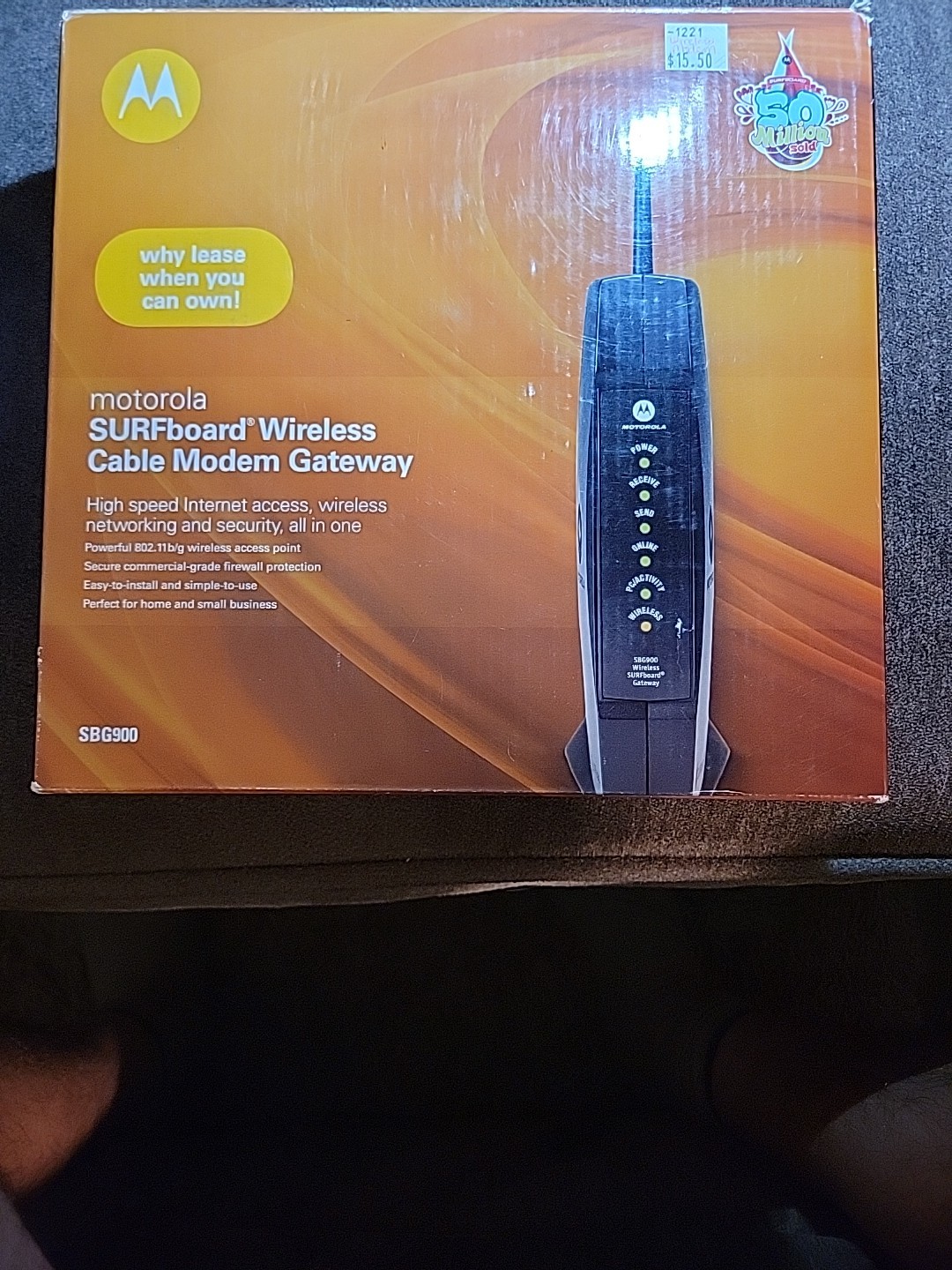 Motorola Wireless Cable Modem Gateway SBG900 Creates Broadband Network -Open-NEW