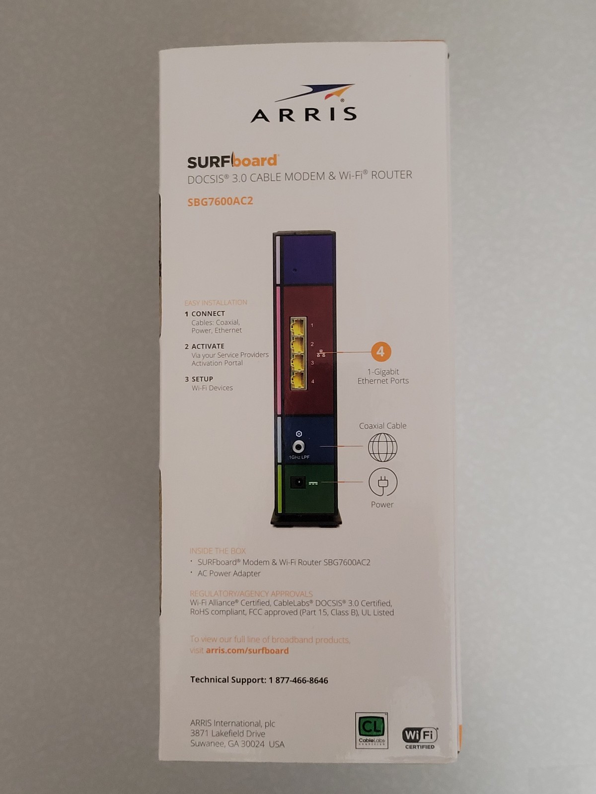 ARRIS SBG7600AC2 Surfboard Cable Modem & WiFi Router – DOCSIS 3.0 & AC2350