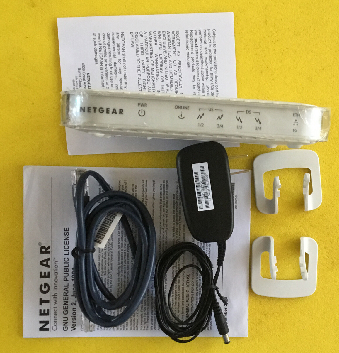 NETGEAR Modem CMD31T-100NAR (4×4) Cable Cox, Cable vision Restore settings——-12