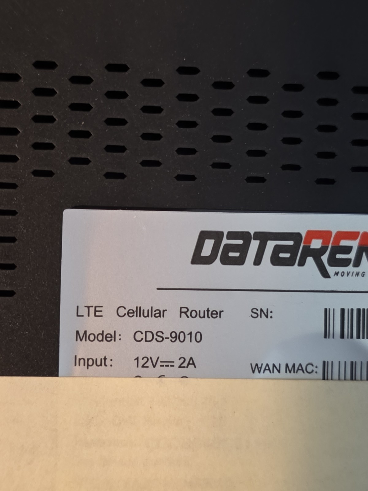AT&T DataRemote Cellular LTE Data Wireless Wi-Fi Router CDS-9010