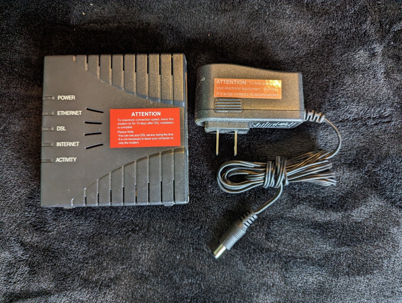 Westell F90-610025-06 ADSL2+ MODEM MSTATEA Working Condition WITH Power Supply