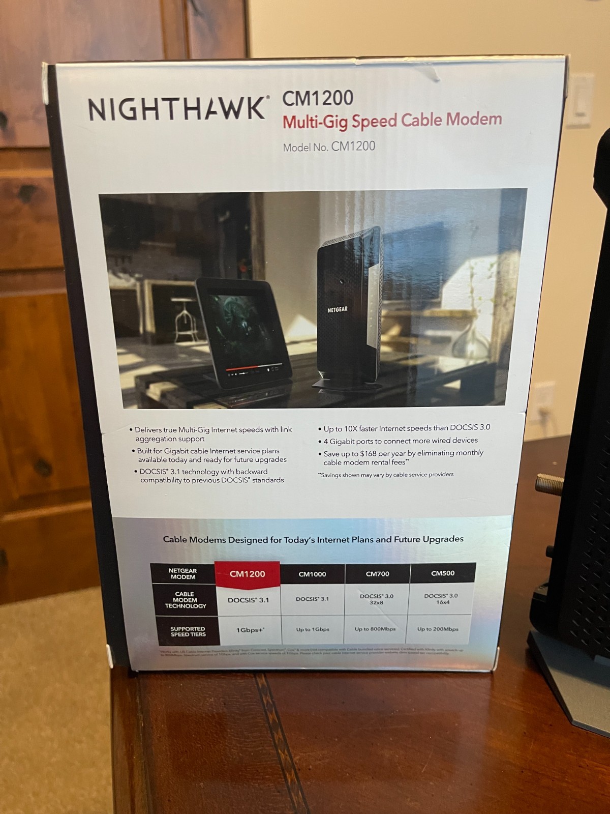 NETGEAR Nighthawk CM1200-100NAS DOCSIS 3.1 Cable Modem
