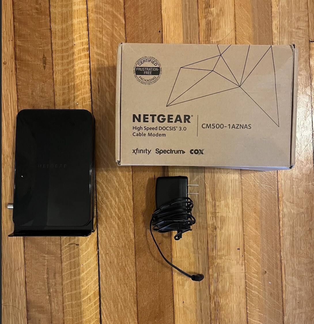 Netgear High speed DOCSIS® 3.0 Cable Modem CM500 – Open Box Unused