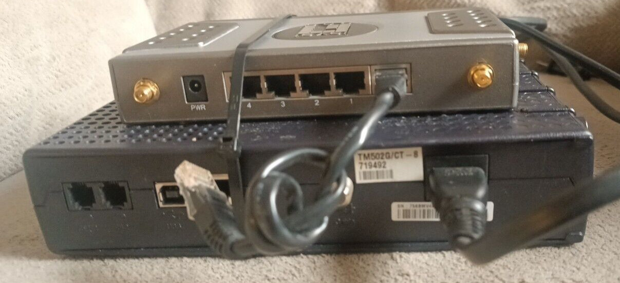 Arris TM502G + Level One WBR-5400 /312