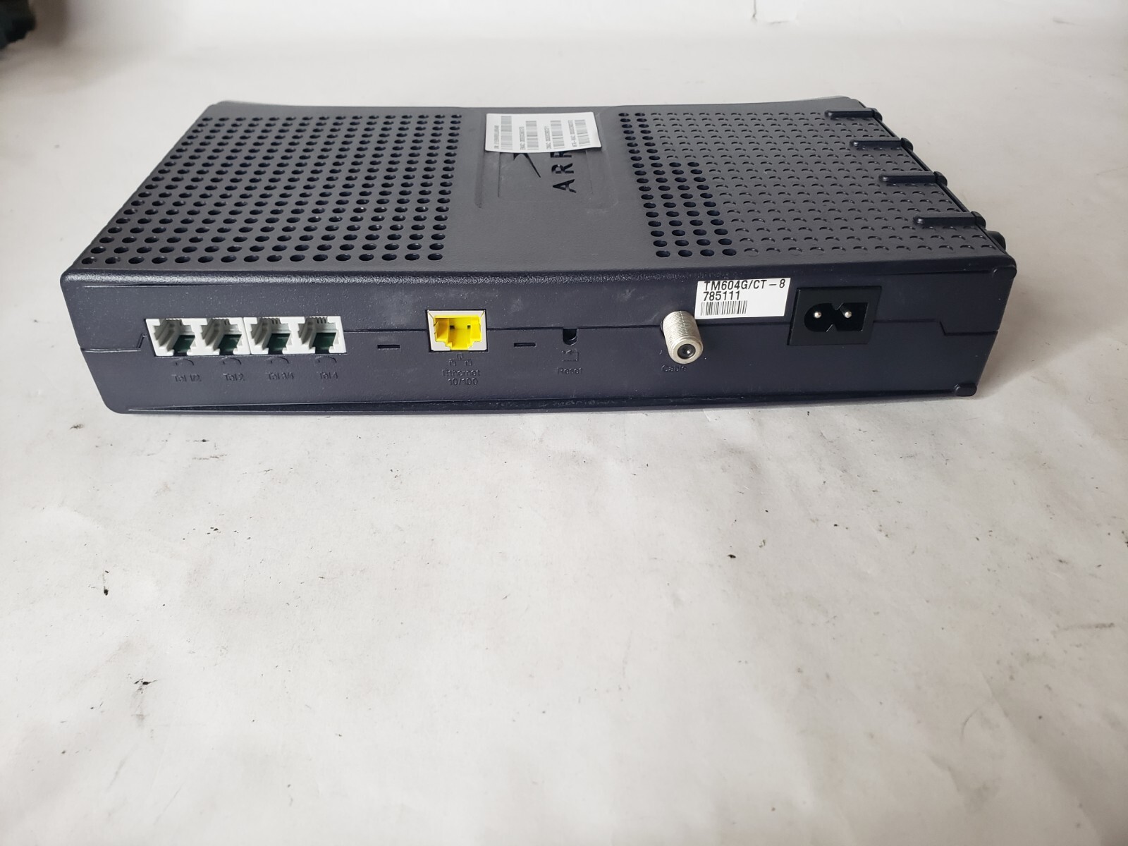 ARRIS TM604G CABLE TOUCHSTONE TELEPHONY MODEM – MODEL TM604G/CT, no power adapte