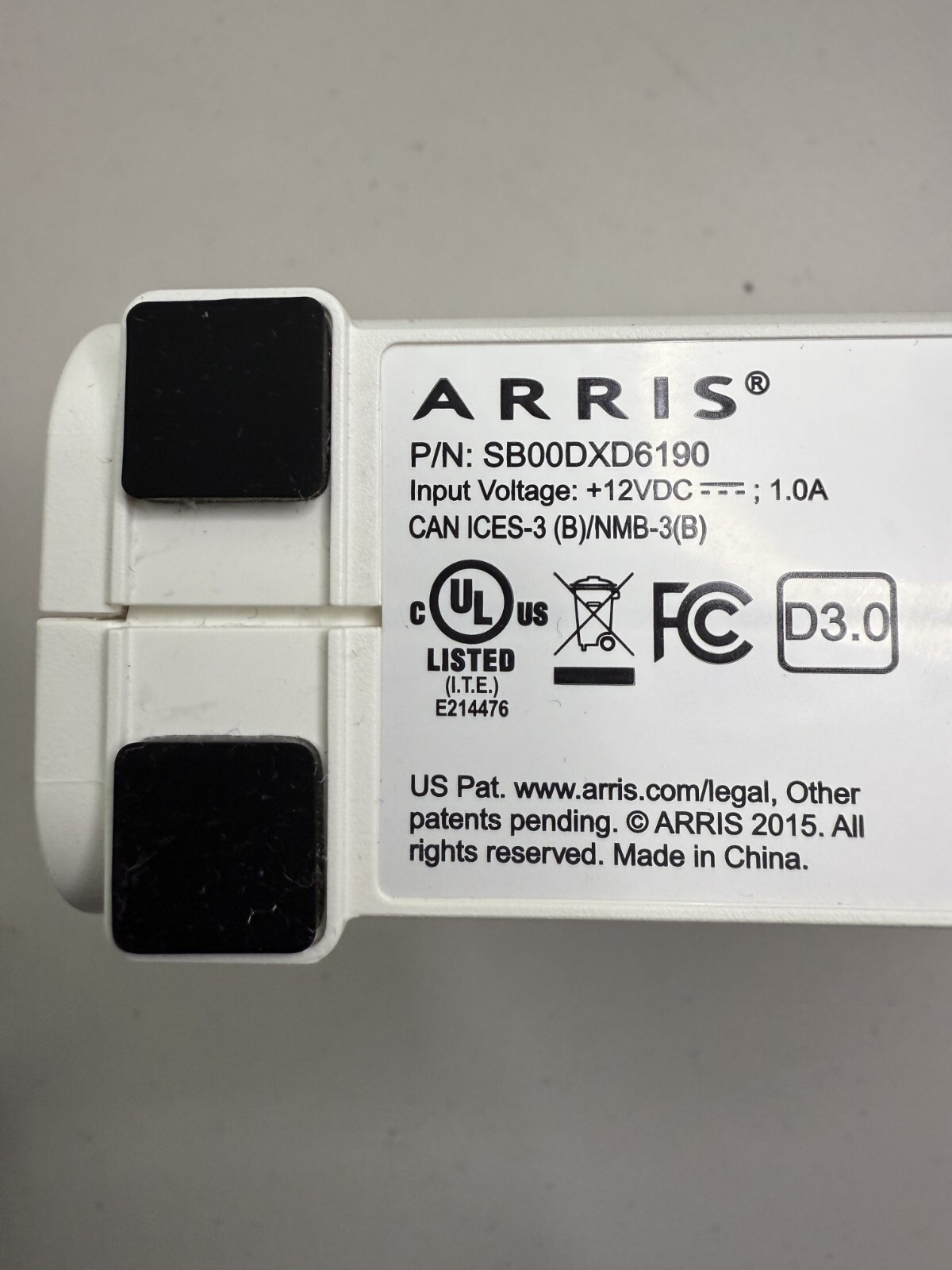 Arris SURFboard SB6190 SB00DXD6190 1x Gigabit Port DOCSIS 3.0 Cable Modem