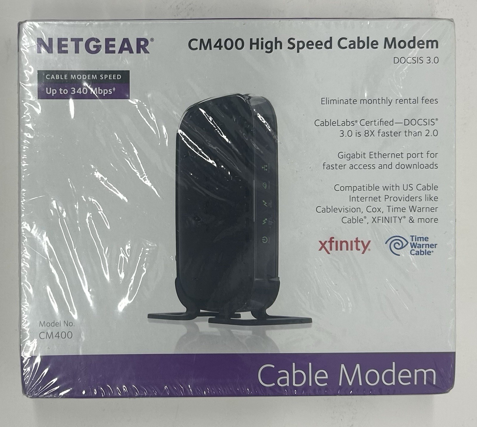 Netgear DOCSIS 30 (CM400-100NAS) 340 Mbps