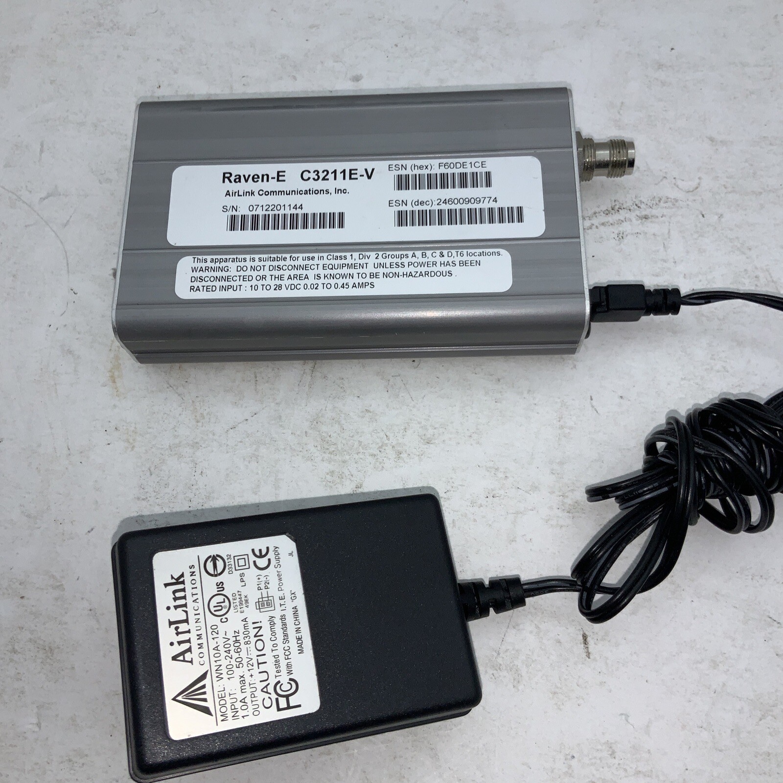 AIRLINK COMMUNICATIONS RAVEN-E C3211E-V Tested
