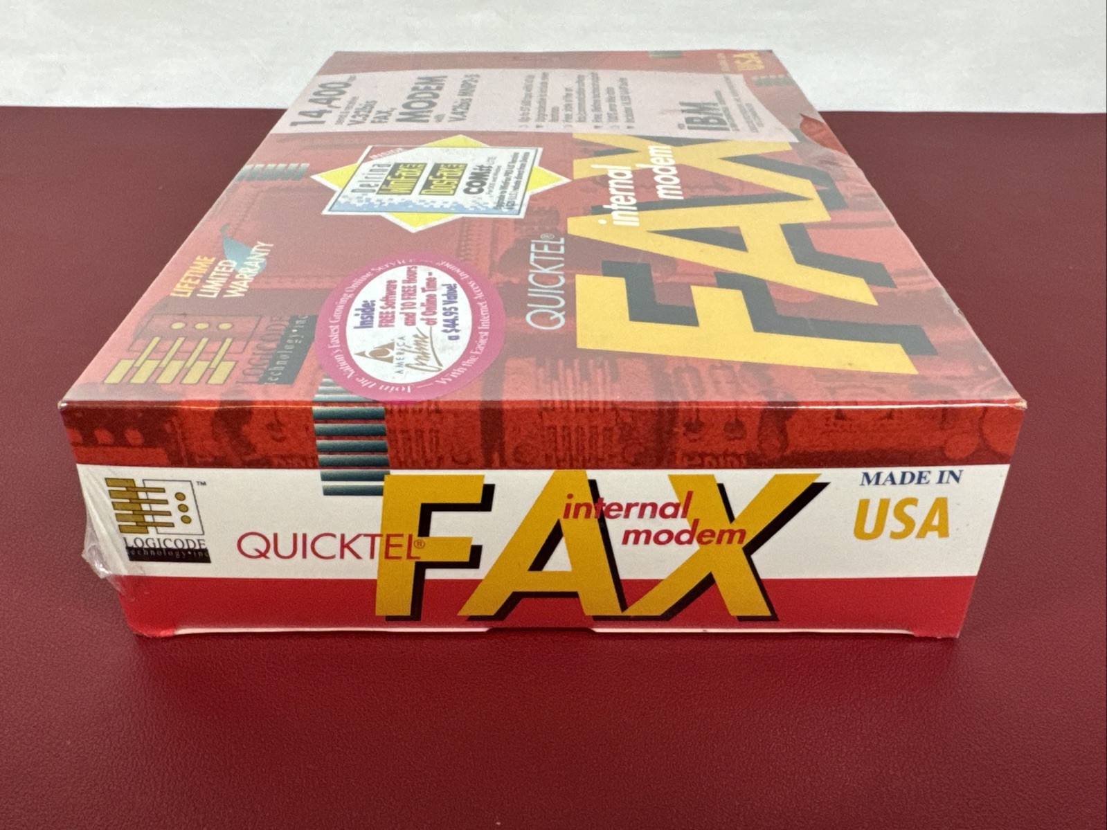 14,400 bps Quicktel Internal Fax Modem, Receive V.32bis w/ V.42bis MNP2-5