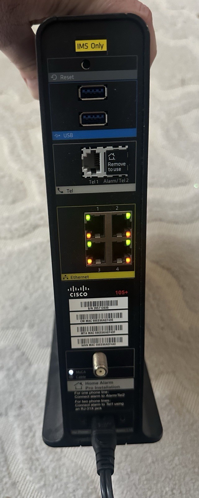 Cisco DPC3939 (XB3) Xfinity Wireless AC Voice Gateway DOCSIS 3.0