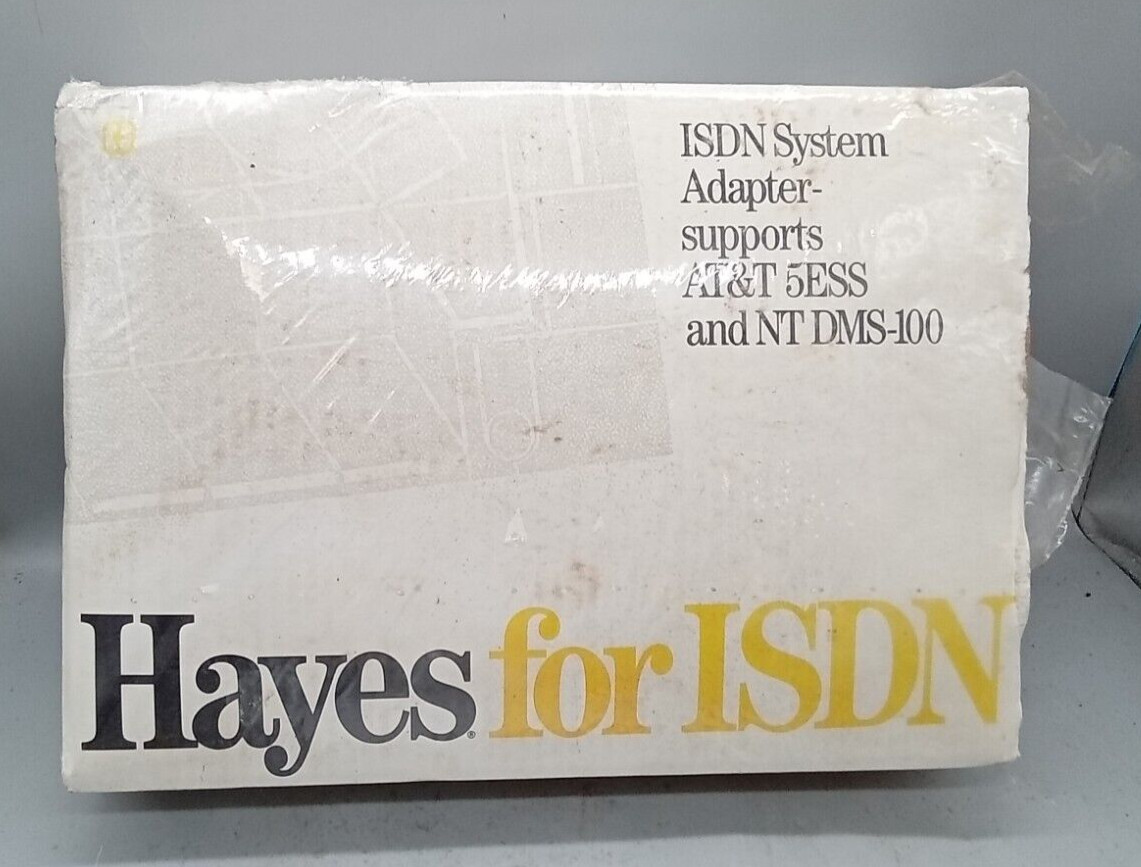 1 NOS Hayes ISDN SYSTEM ADAPTER SUPPORTS AT&T 5ESS AND NT DMS-100