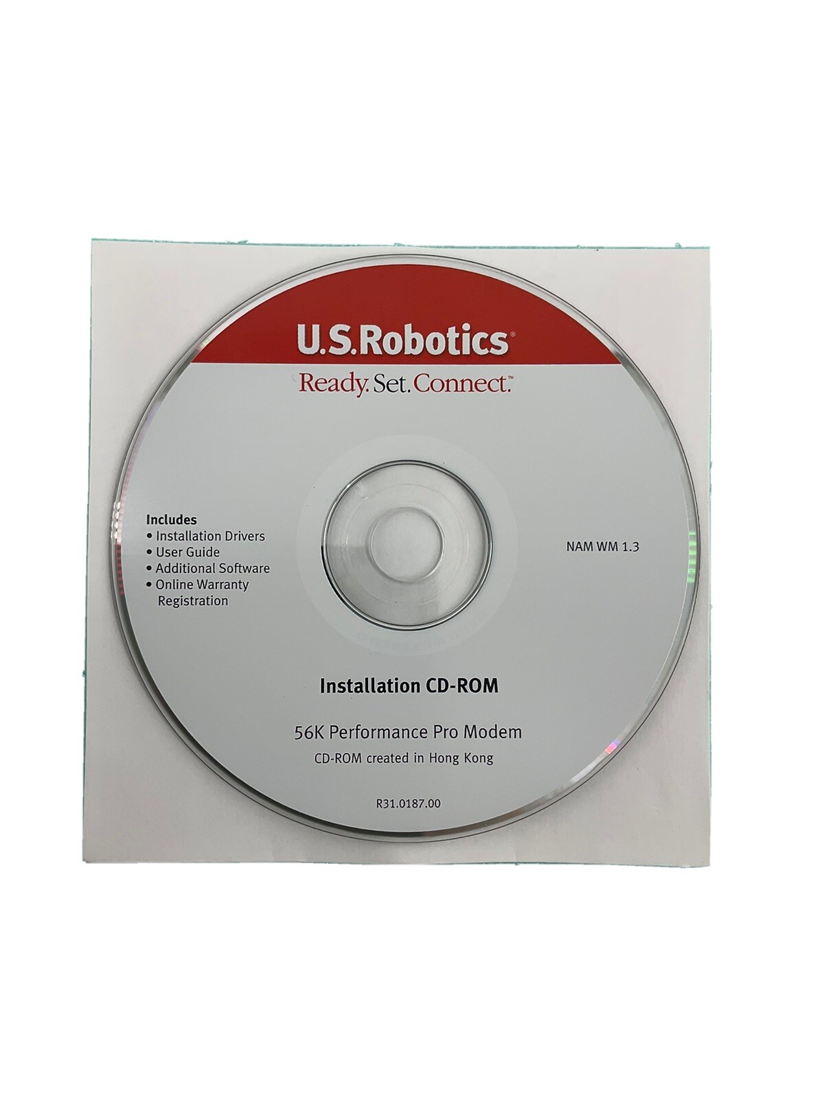 U.S Robotics Ready.set.connect Installation CD-Rom 56k Faxmodem Pci Software