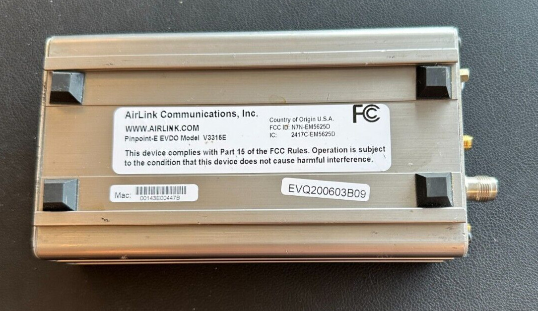 AirLink Communications PinPoint-E EVDO V3315E Modem