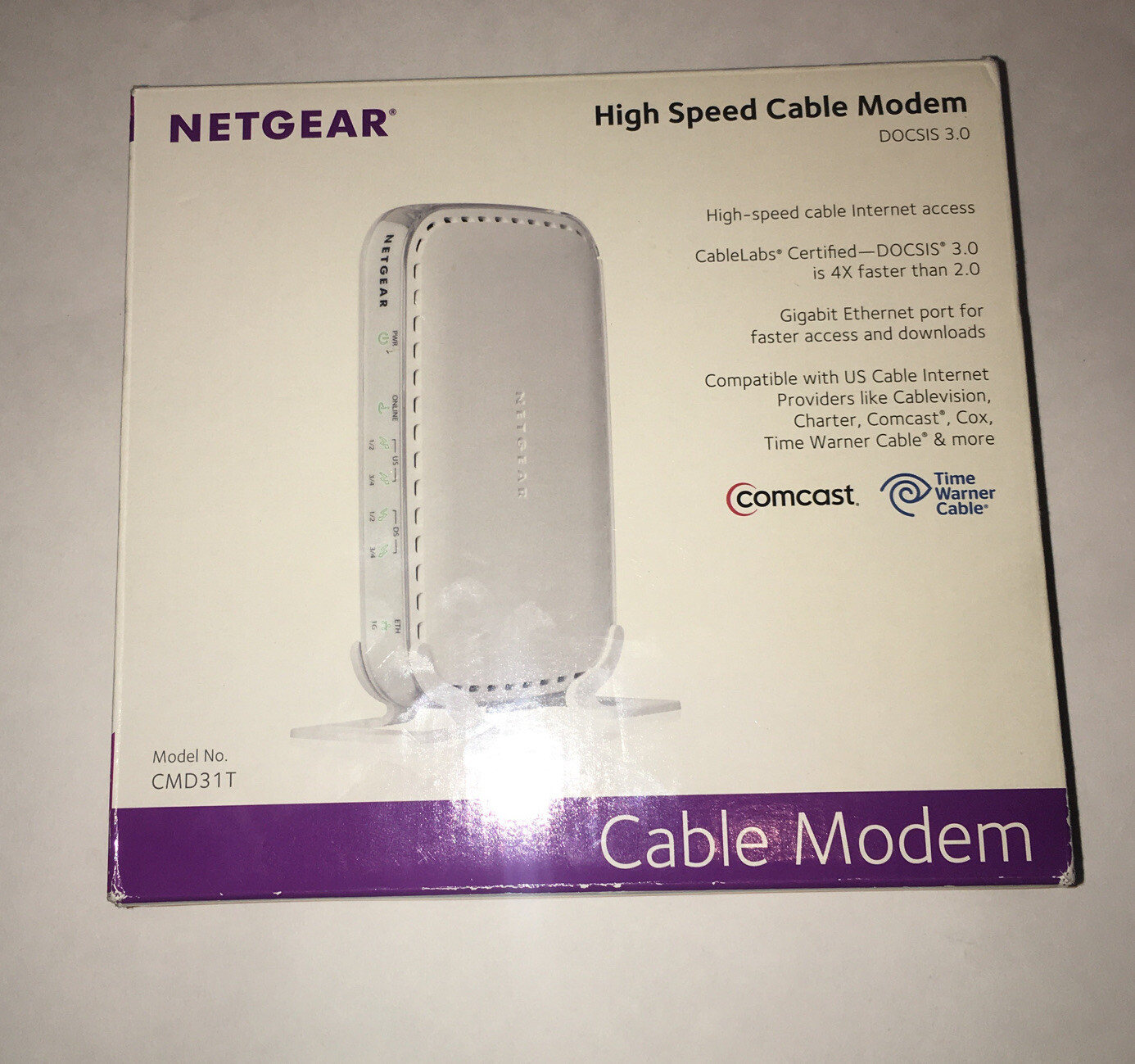 NETGEAR high speed cable modem DOCSIS 3.0 CMD31T