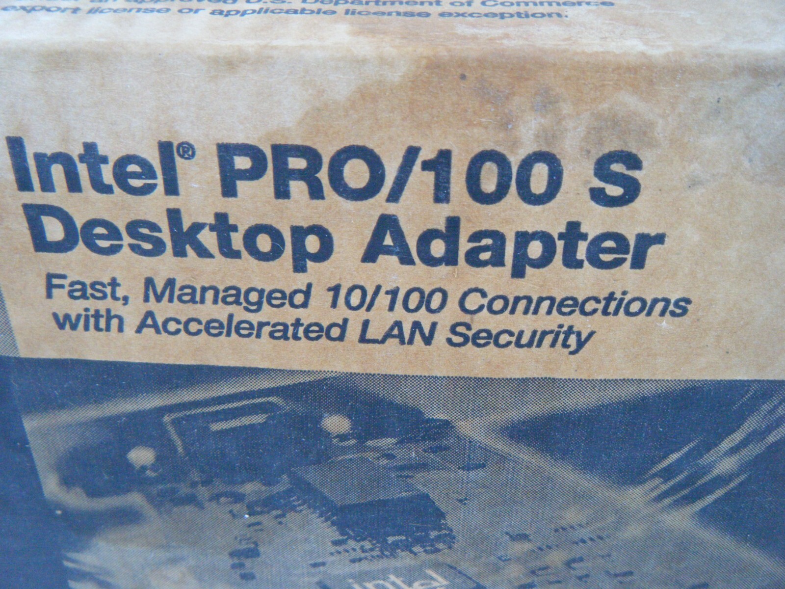 Case of 5 New Intel(R) PRO/100 S Desktop Adapter. 32 Bit PCI RJ45 10/100 168 Bit