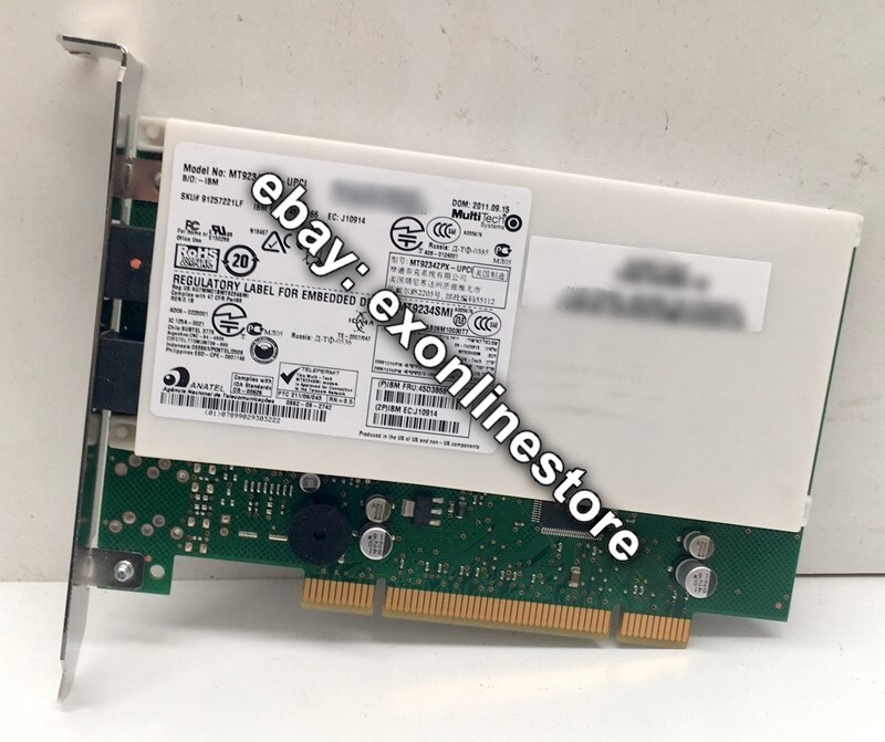 45D3866 – FRU IBM Multitech V.92 Internal PCI Modem Adapter Lenovo Used