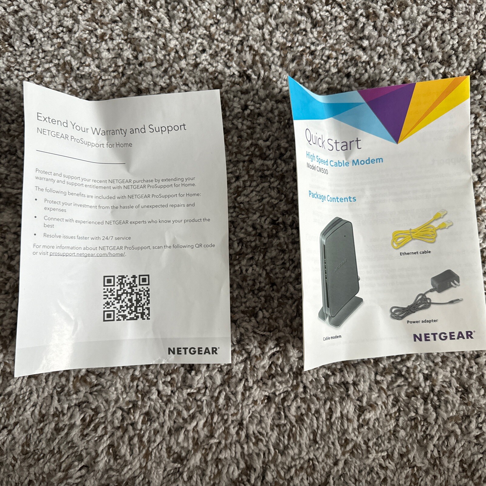 Netgear CM500 High Speed Cable Modem DOCSIS 3.0 Xfinity Cox Spectrum Comcast L77