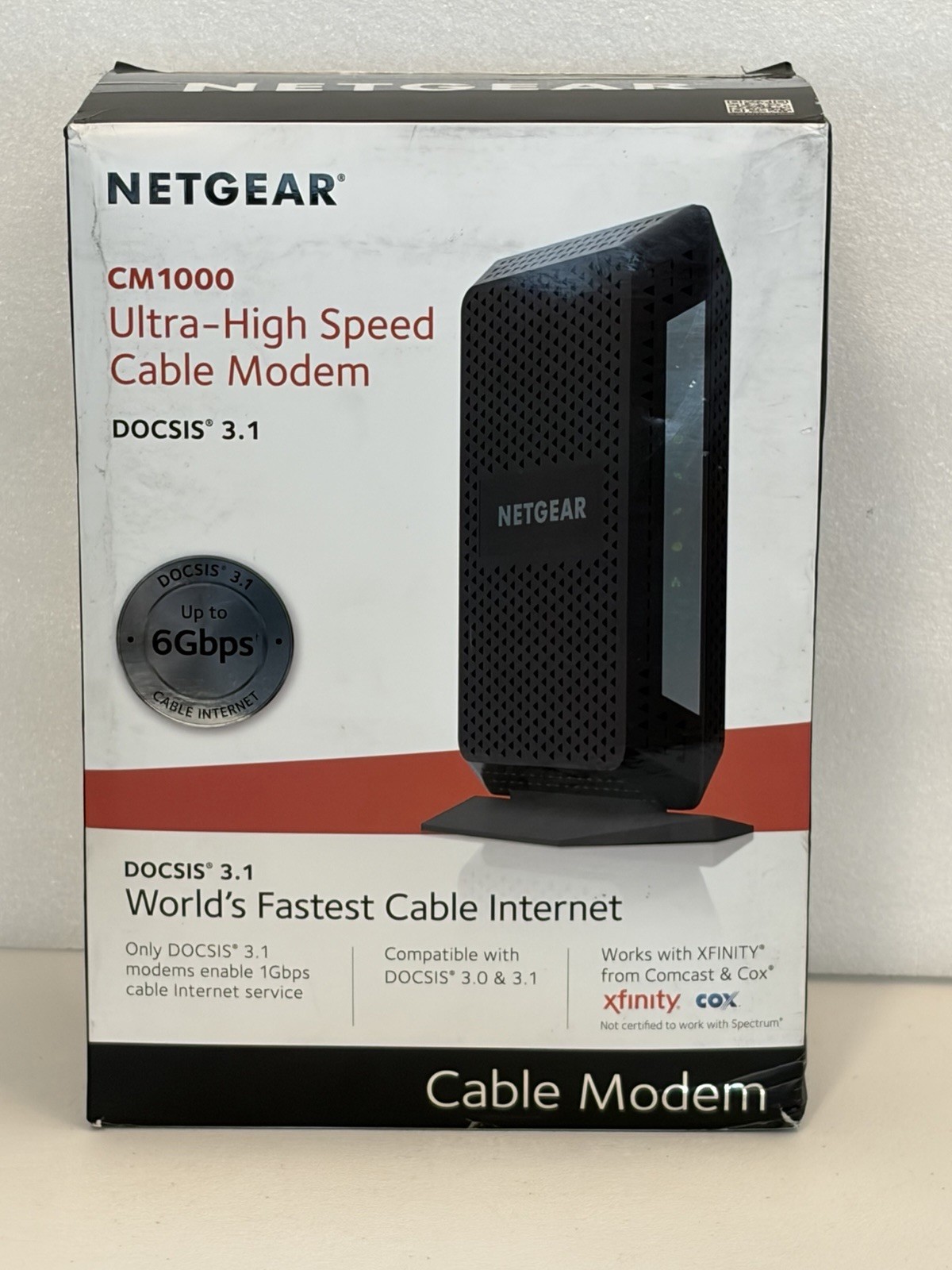 NETGEAR CM1000 DOCSIS 3.1 Cable Modem 1Gbps Ethernet Xfinity Spectrum Cox