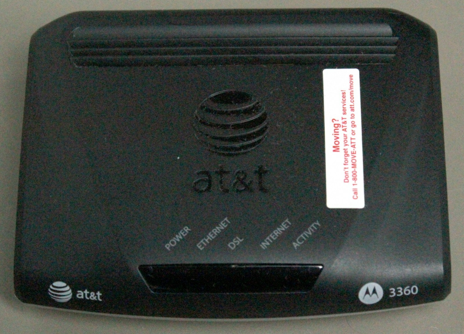 Motorola ATT AT&T High Speed DSL Modem 3360 ADSL2 24 Mbps Internet Ethernet Cord