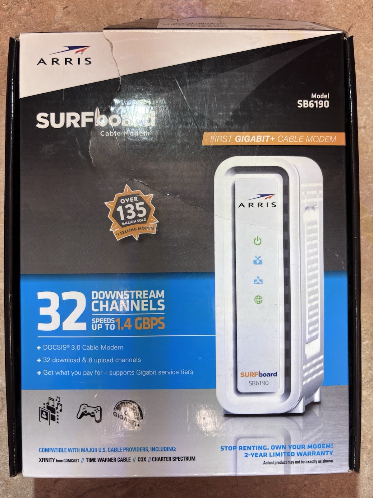 Arris Surf Board Cable Modem SB6190NEW