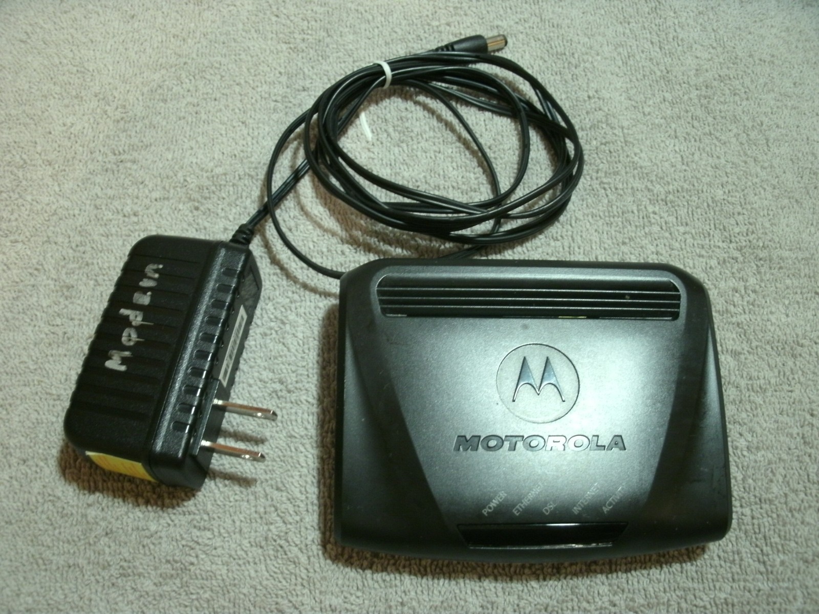 Motorola 3360 AT&T U-Verse DSL Modem with AC Adapter