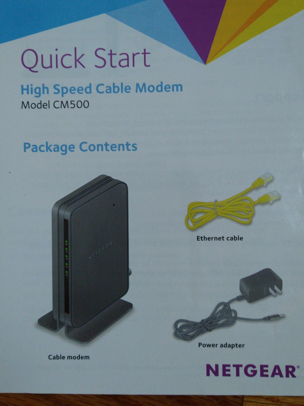NETGEAR Cable Modem CM500
