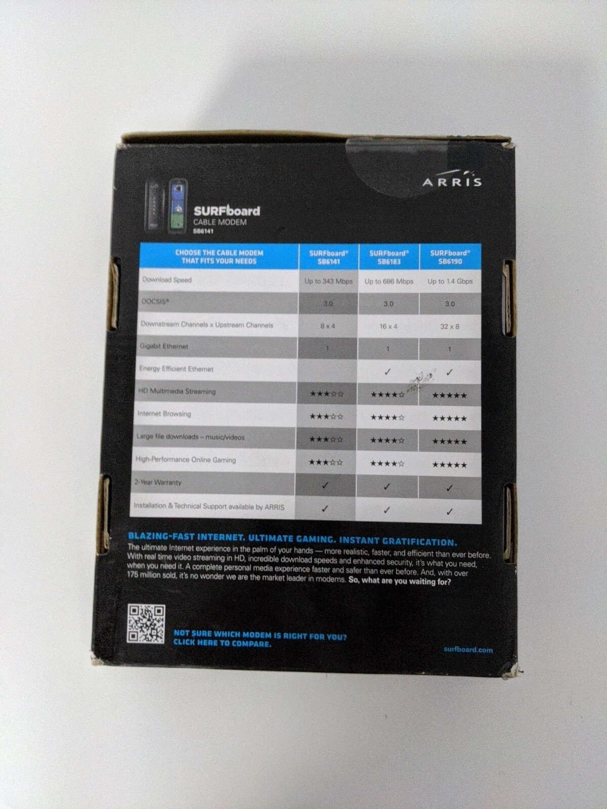 ARRIS SURFBOARD CABLE MODEM SB6141