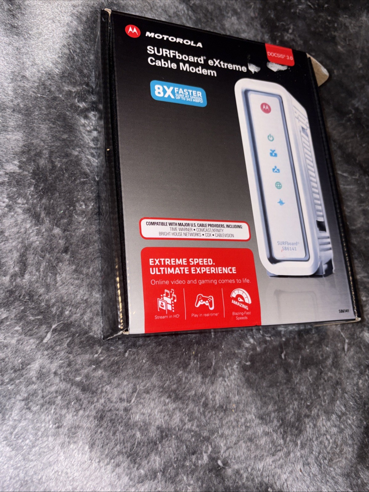 SB6141 Motorola SURFboard WHITE (581902-022-00) 351.23 Mbps