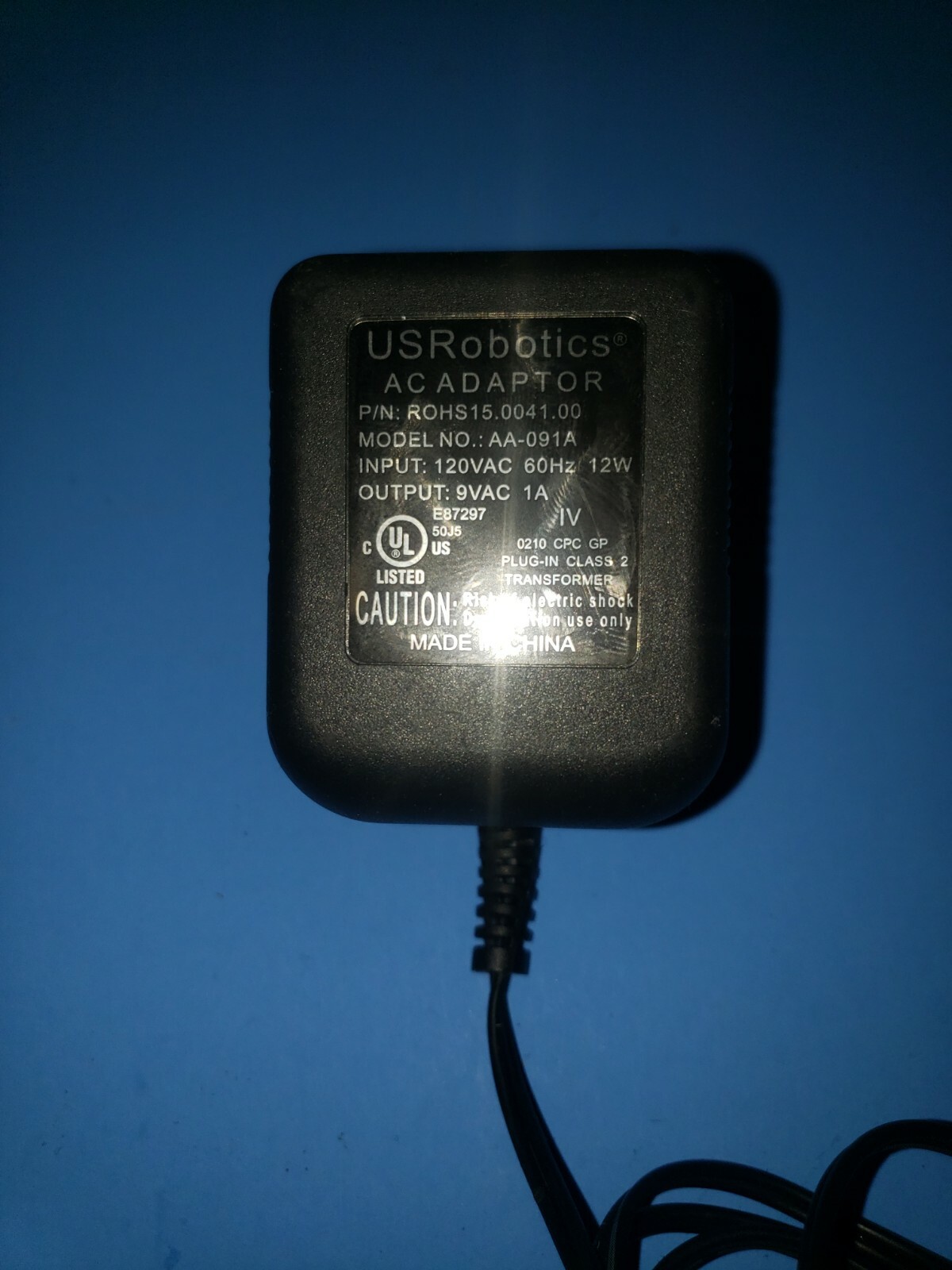 USRobotic 5686G V.92 External Faxmodem w/ OEM plug, DSL line filter + serial