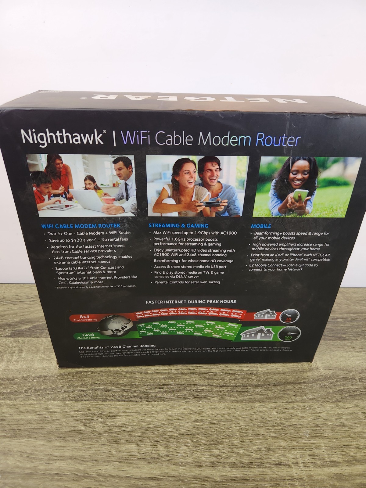 NETGEAR Nighthawk WiFi Cable Modem Router AC1900: Model C7000v2 DOCSIS 3.0
