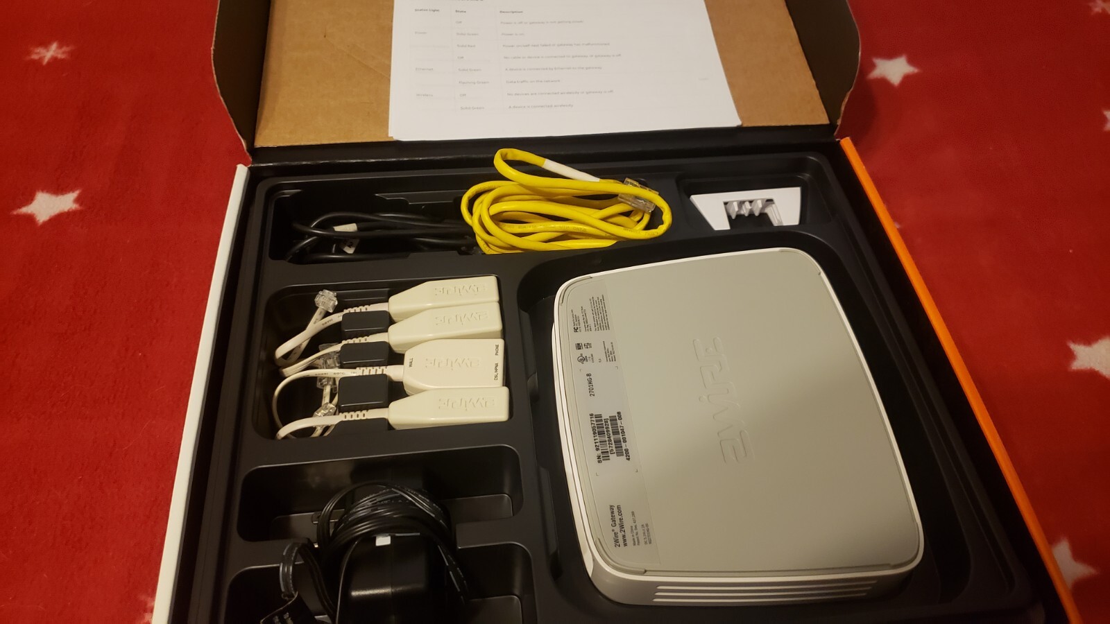 AT&T 2WIRE 2701HG-B HIGH SPEED INTERNET DSL WIRELESS G GATEWAY MODEM ROUTER