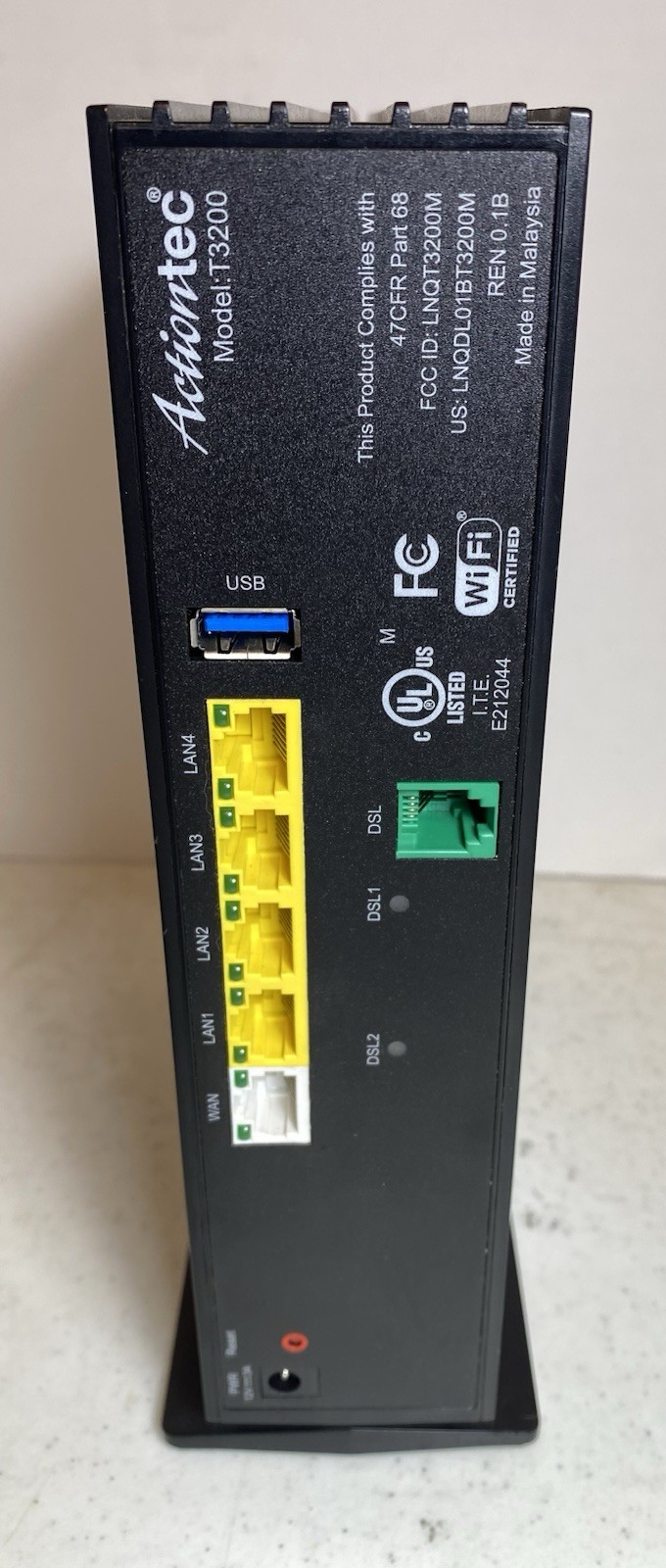 Windstream Actiontec T3200 Wi-Fi Modem Router 2.4GHz Works *No Power Cord*