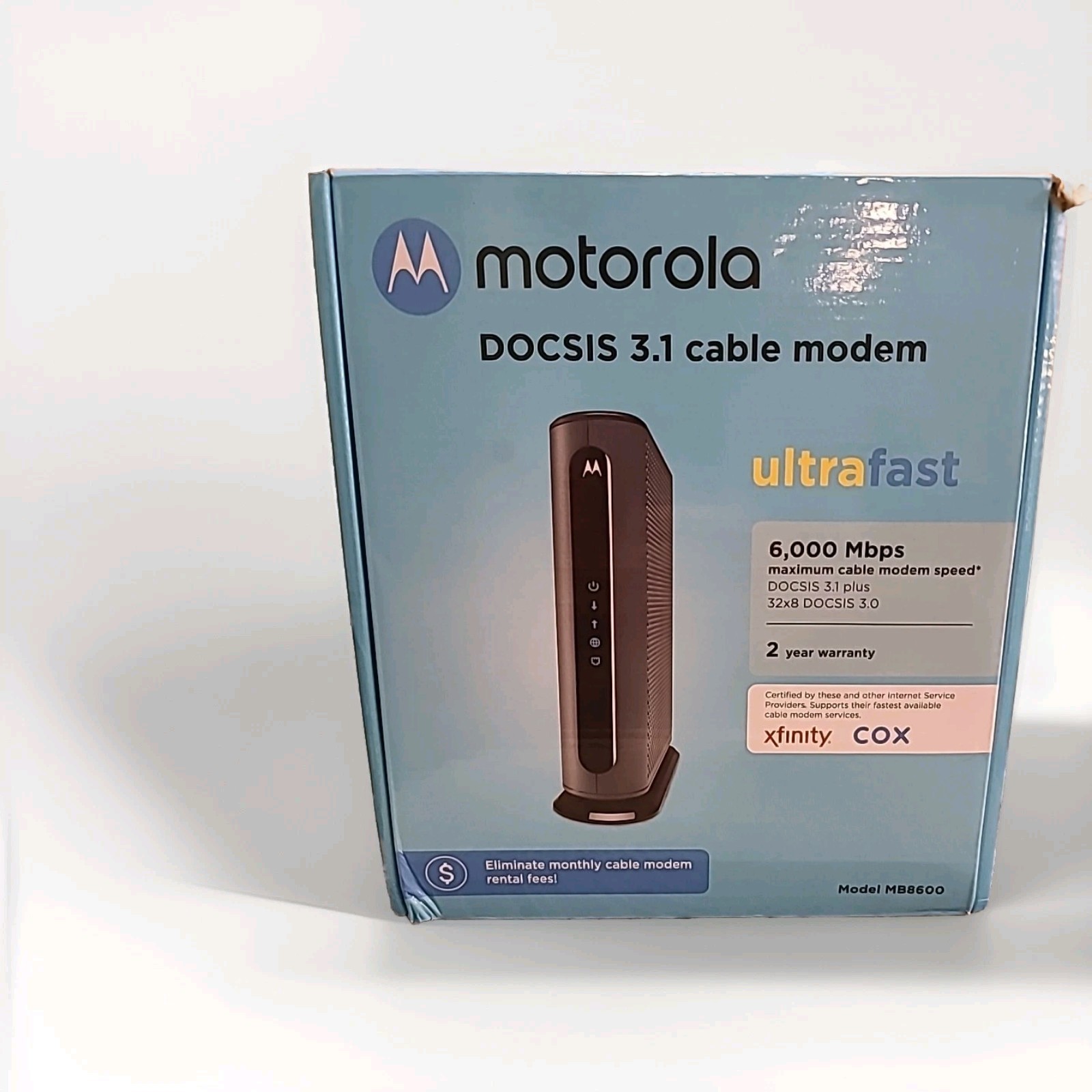 Motorola MB8600 DOCSIS 3.1 Cable – Black