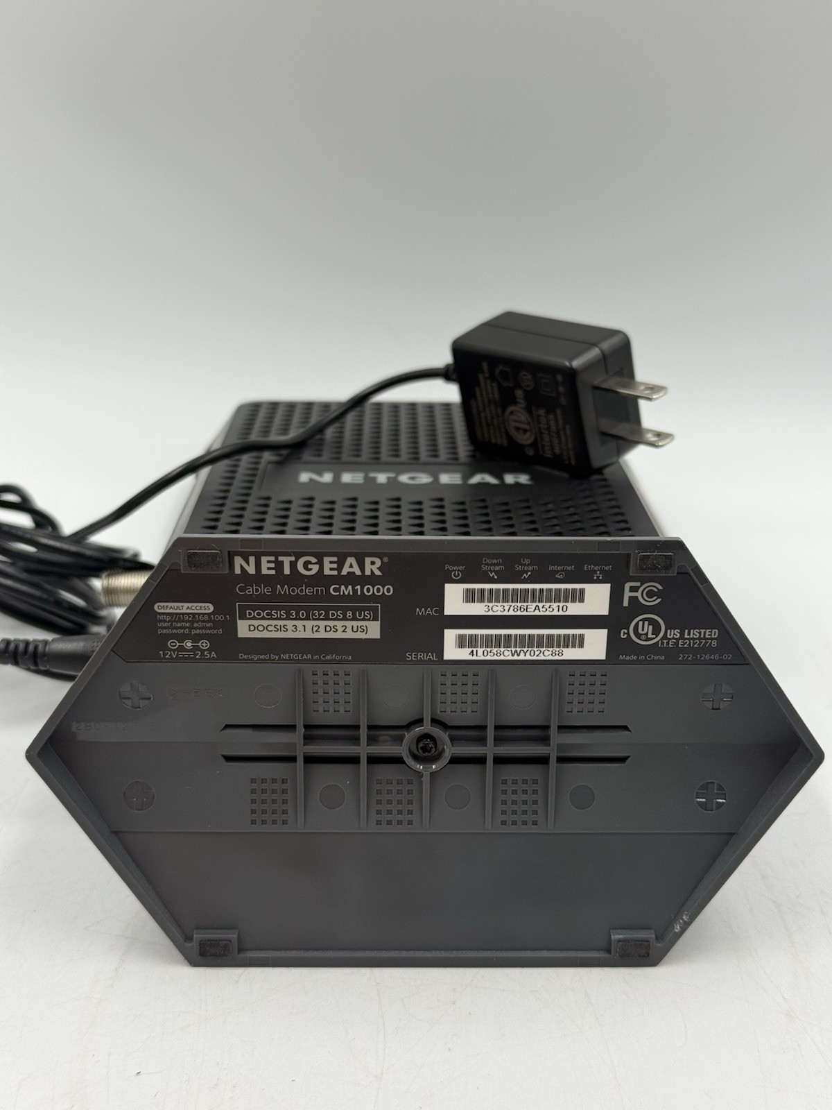 Netgear CM1000 DOCSIS 3.1 Multi-Gig Cable Modem Untested