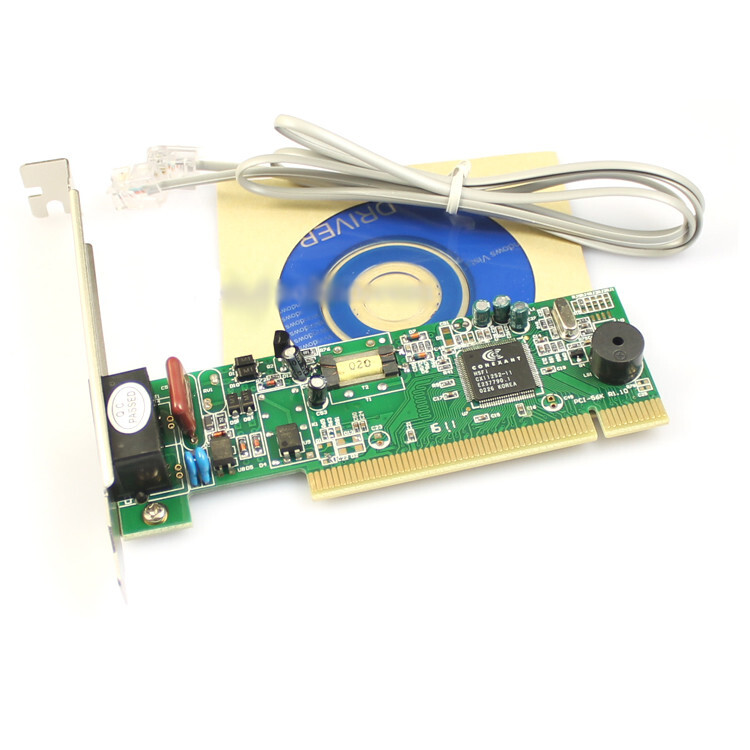 PCI 56K Data V.92 V.90 Dial Up Fax Voice Modem for XP Vista Win7/8 32/64 bit