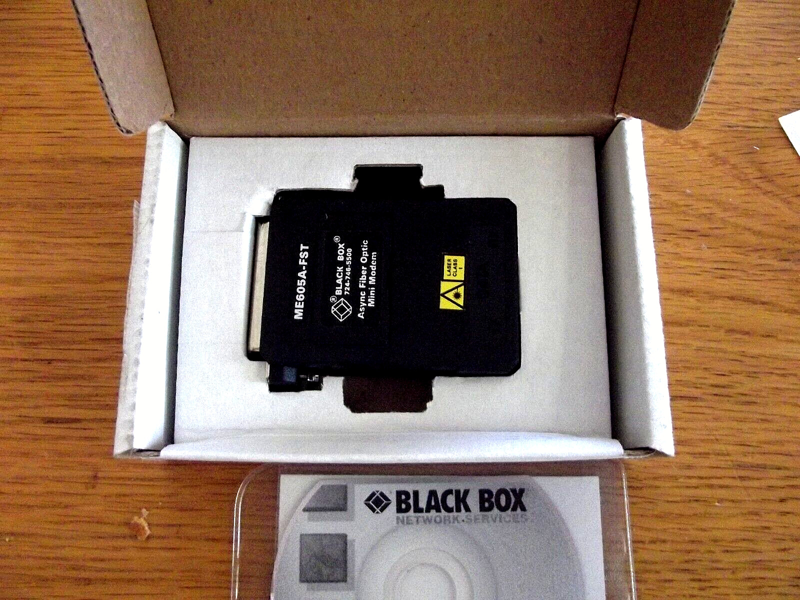 Black Box ME605A-FST Async Fiber Optic Modem, nsn 6030-01-484-0476