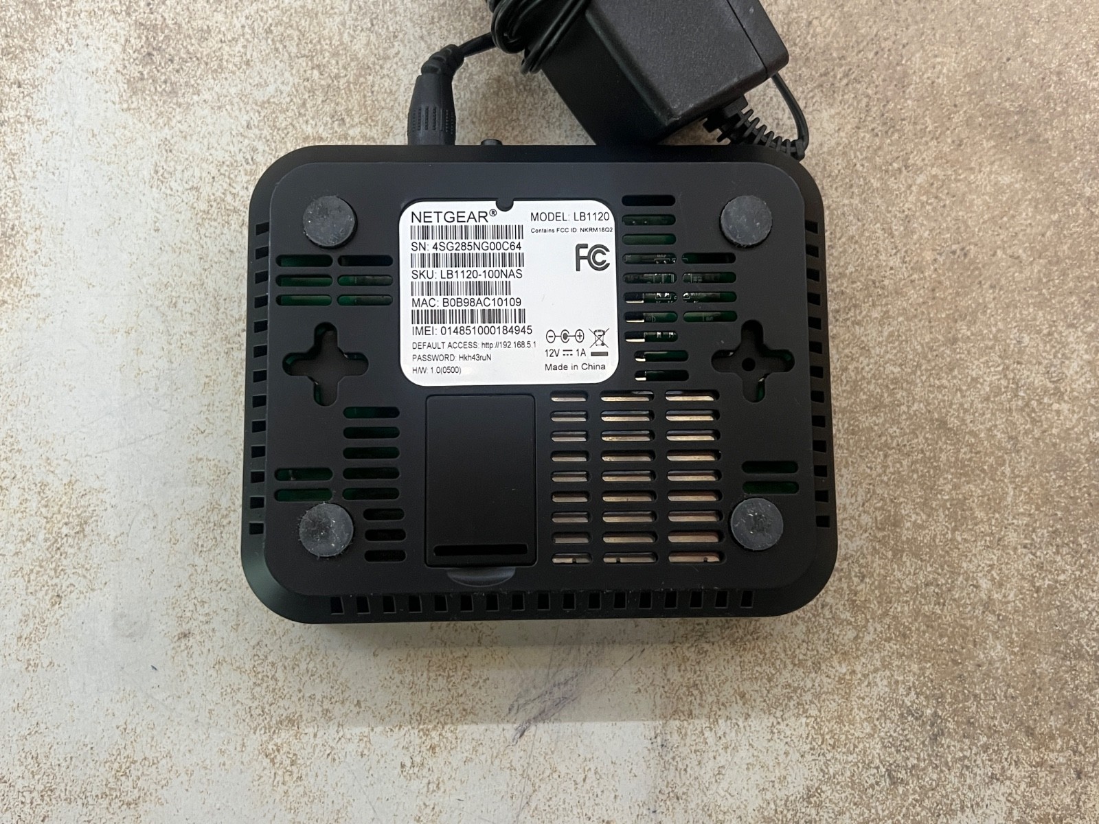 Netgear LB1120 4G LTE Broadband Modem 150Mbps Ethernet Network Device