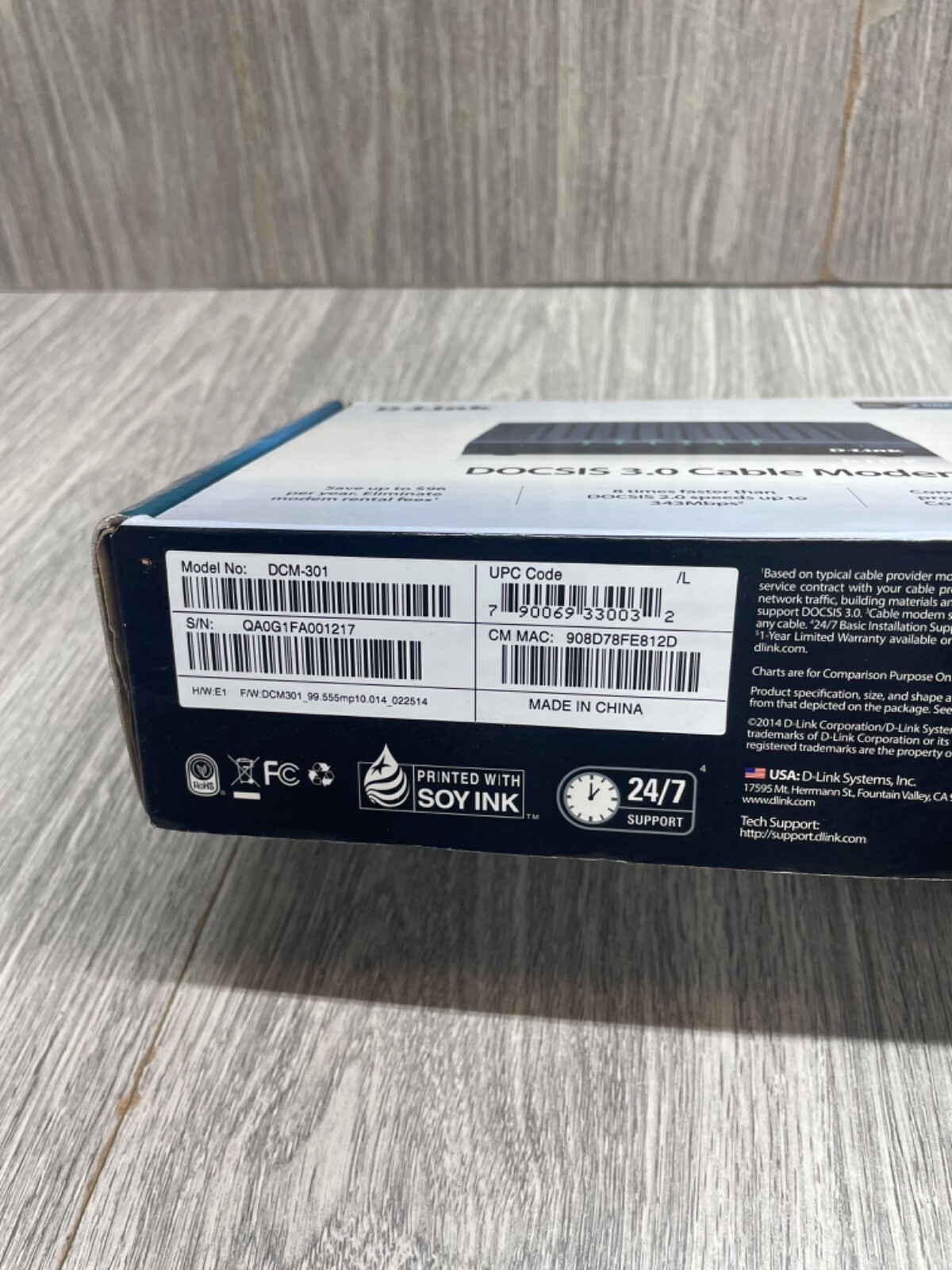 D-Link DOCSIS 3.0 Cable Modem Working Condition