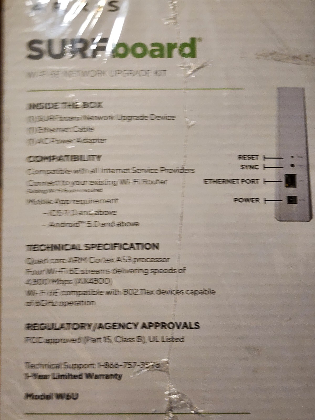 ARRIS Surfboard Wi-Fi 6E Network Upgrade Adapter Kit 6GHz W6U Brand New Sealed
