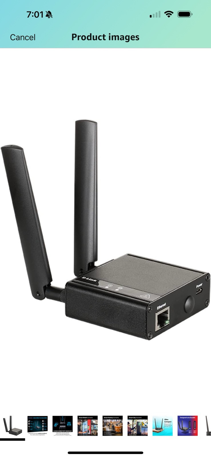 4G LTE (Cat 4) to Gigabit Ethernet Modem/Bridge, Best for M2M Applications, S…