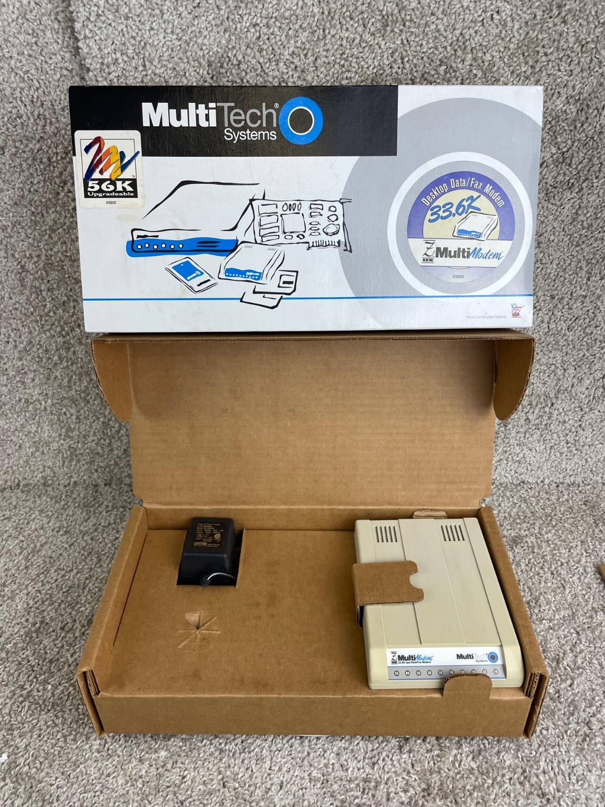 Multi-Tech Systems MT2834ZDXb MultiModem ZDX External Data/Fax Modem
