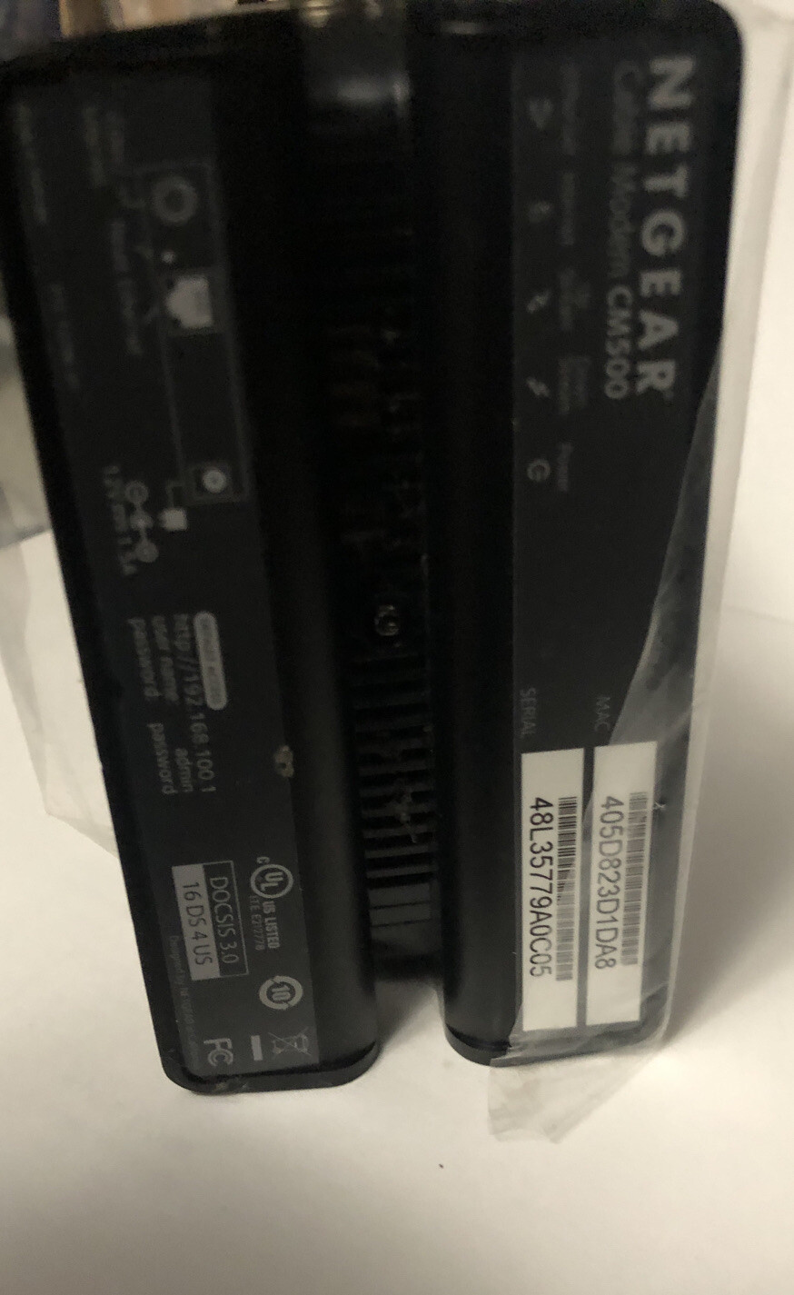Netgear CM500 Cable Modem 680 Mbps DOCSIS 3.0 [ Modem Only- New ]