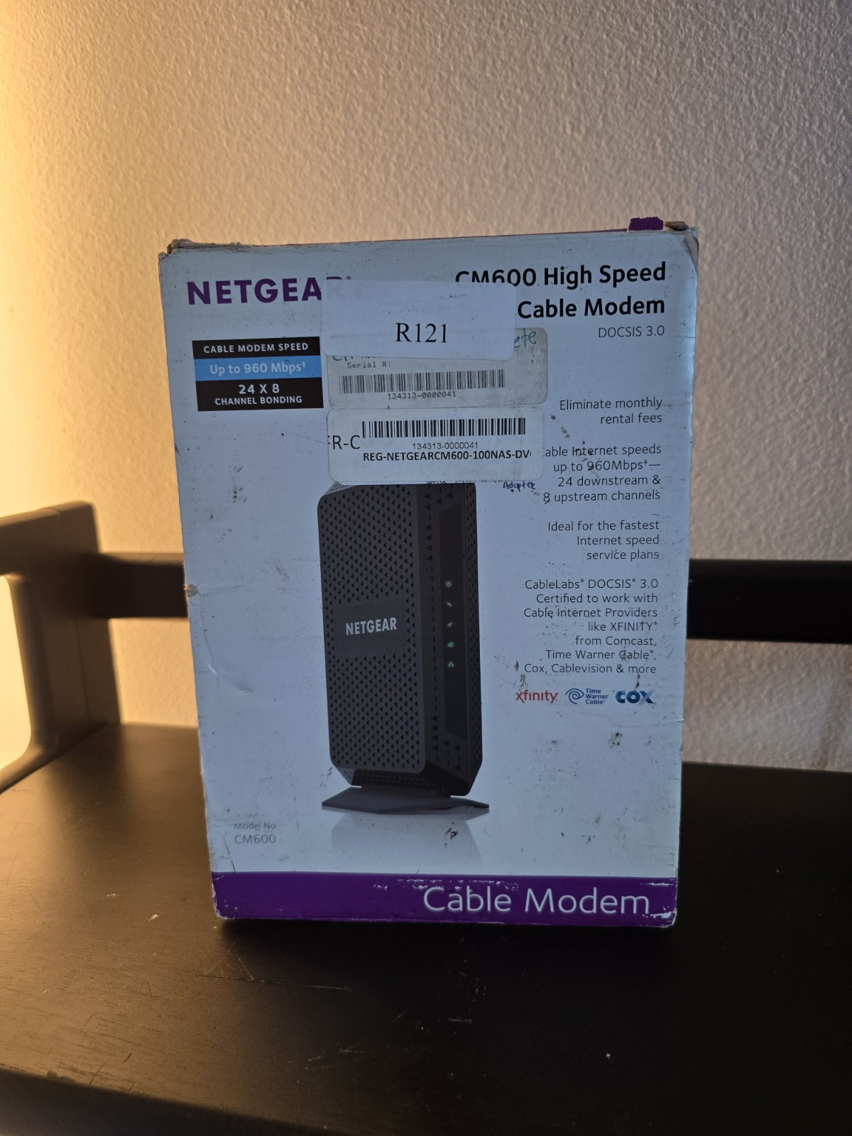 NETGEAR CM600-1AZNAS 960Mbps DOCSIS 3.0 Cable Modem
