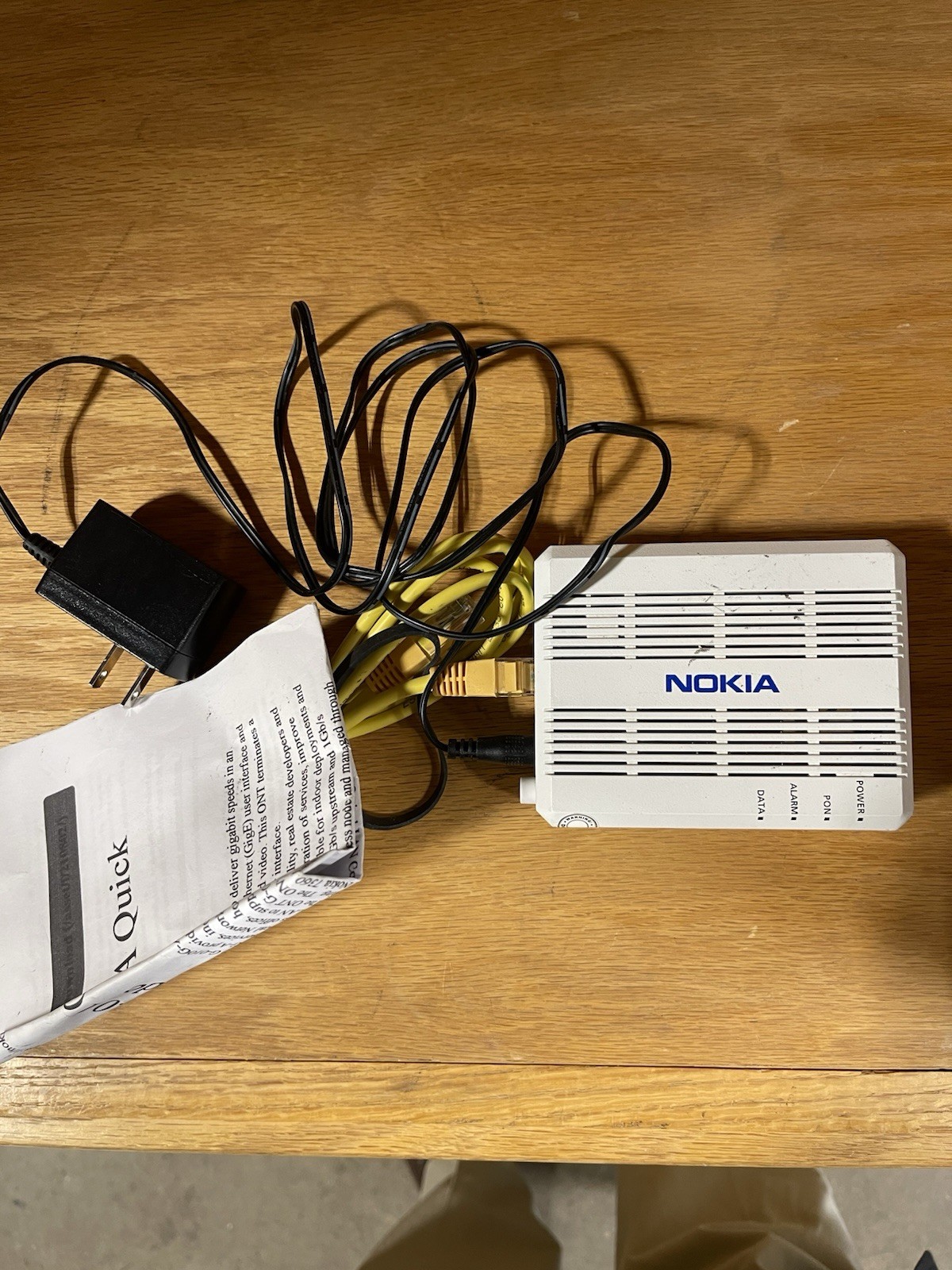Nokia Intertek 3FE56389ABBG Optical Network Terminal G-010G-A