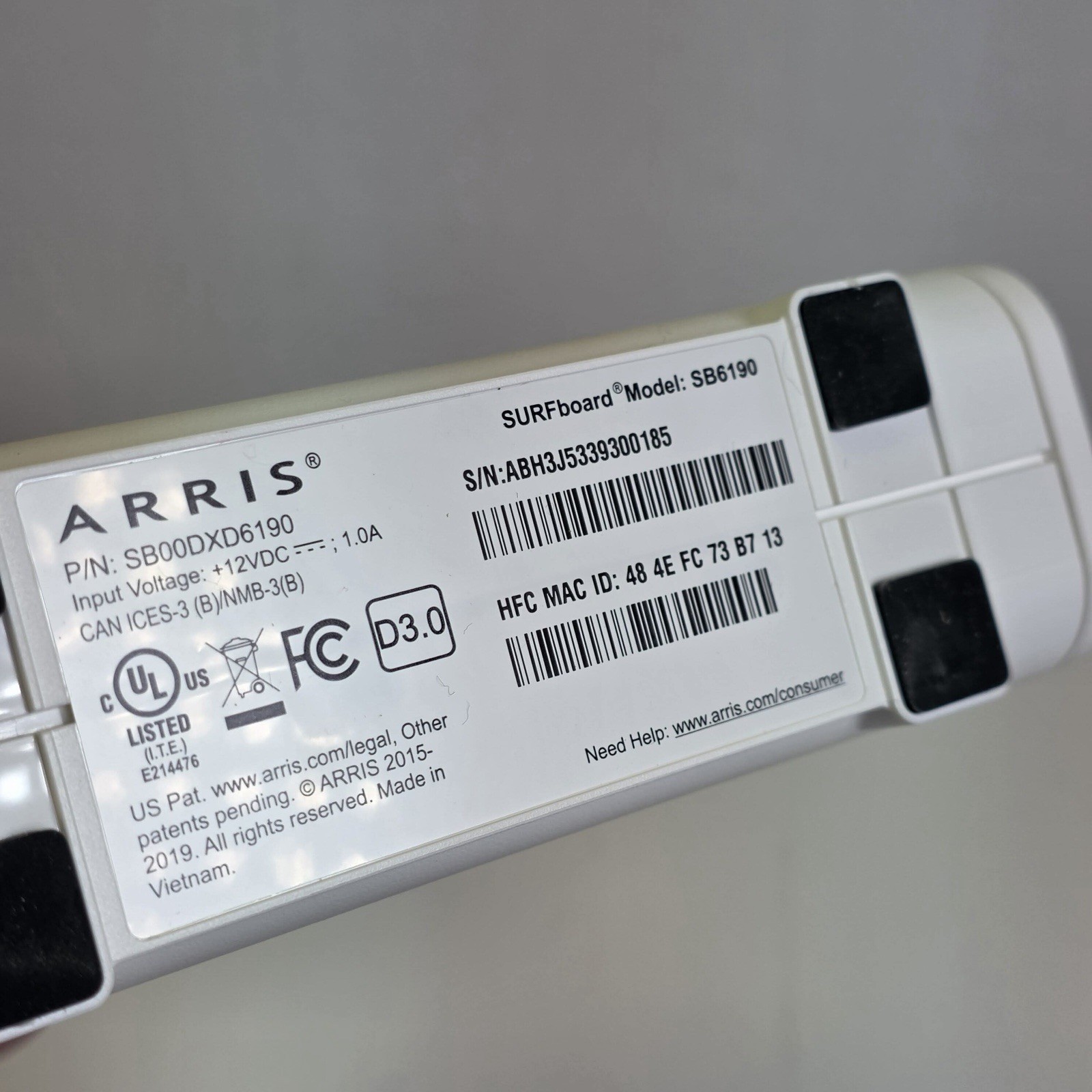 ARRIS SURFboard SB6190 DOCSIS 3.0 Cable Modem Approved for Cox, Spectrum & more