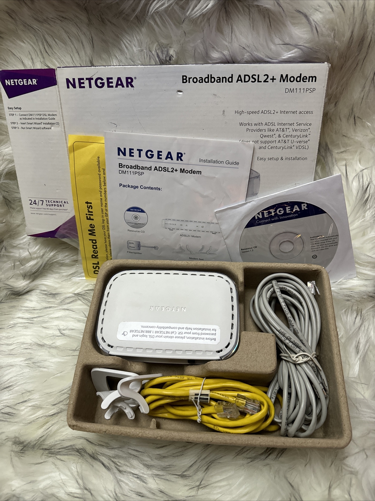 🔥 Netgear Broadband ADSL2 + Modem DSL Model: DM111PSP Fantastic Condition 🔥