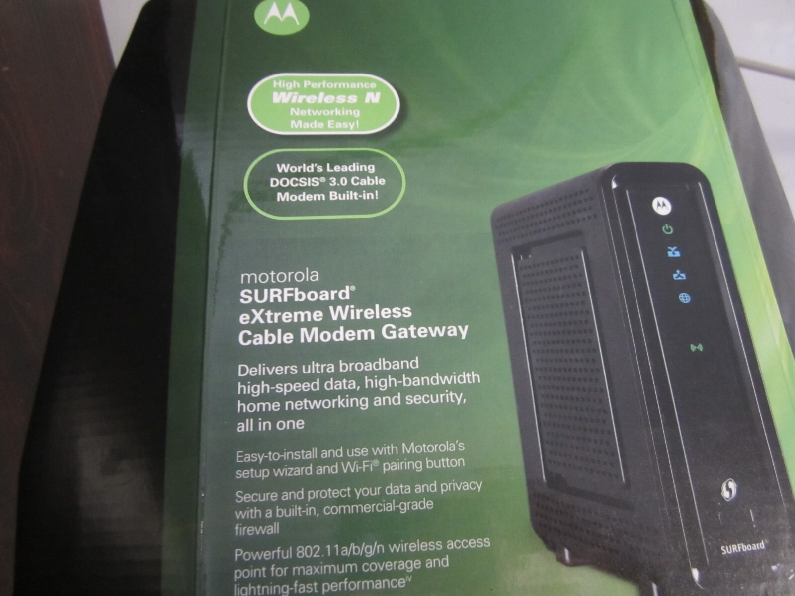 Motorola SBG6580 Surfboard eXtreme DOCSIS 3.0 Wireless Cable Modem Gateway Used)