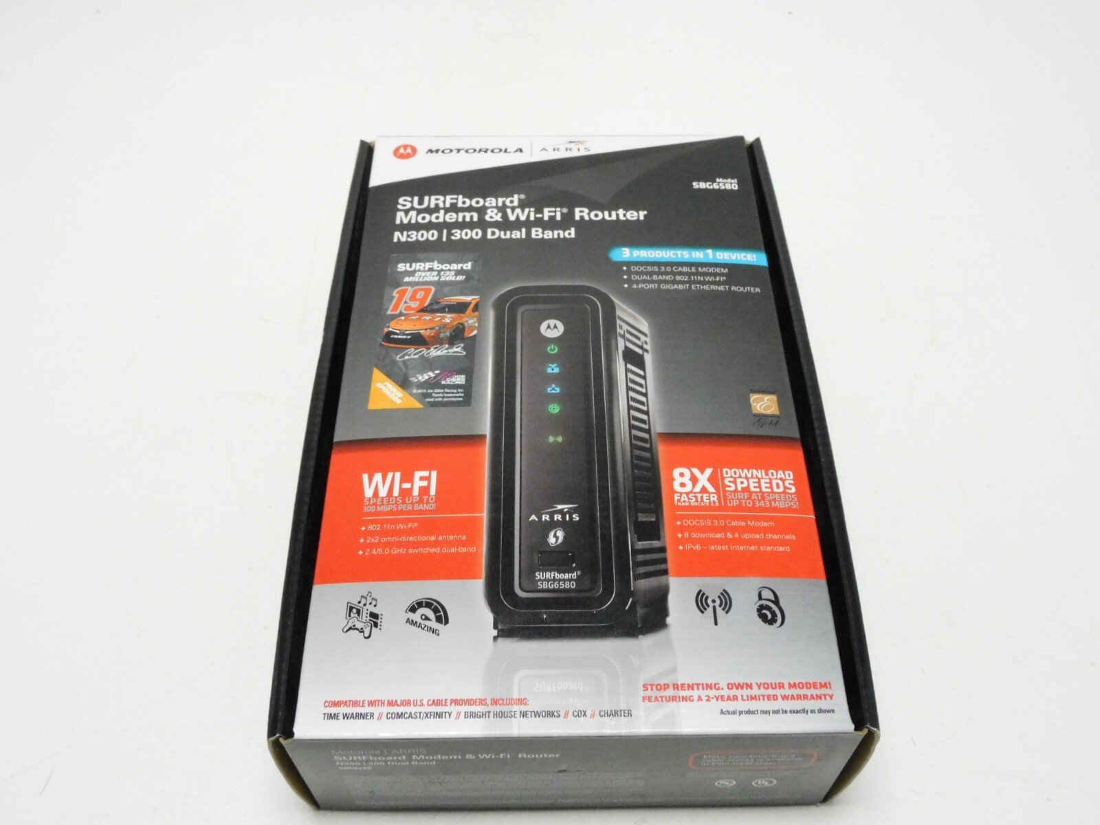 Motorola SBG6580 Arris Surfboard DocSis 3.0 Cable Modem and Wifi Router