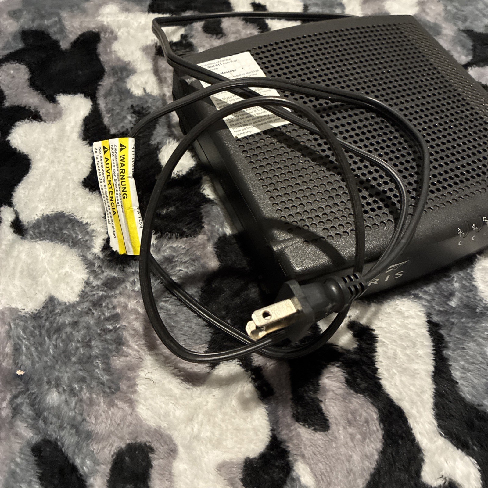 Arris TM1602A DOCSIS 3.0 Telephony Cable Modem Optimum incomplete
